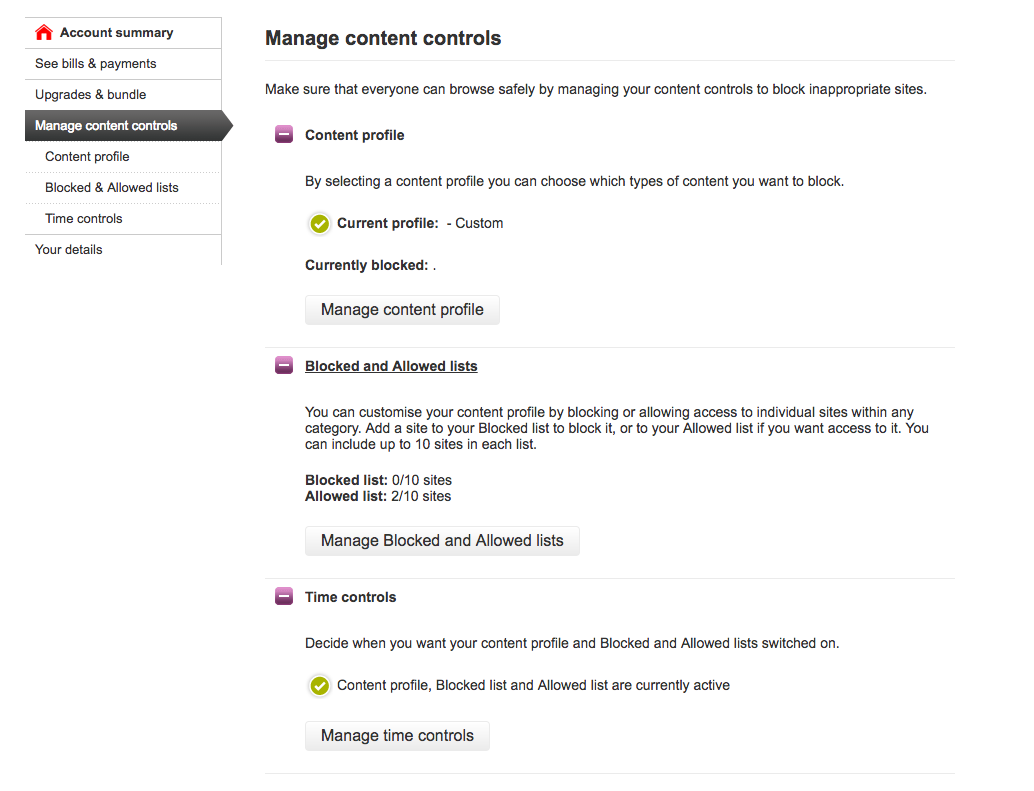 Manage Content Controls