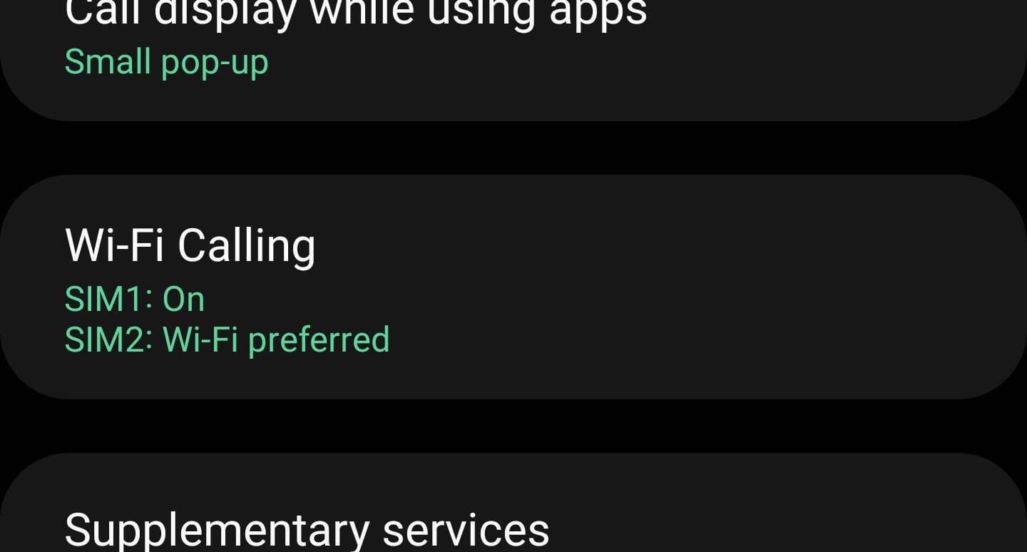 Wifi Calling on Samsung S21 Ultra - Community home