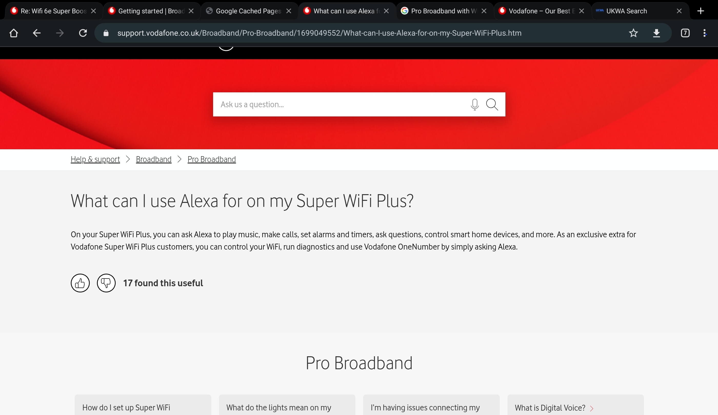 Vodafone alexa hot sale offer