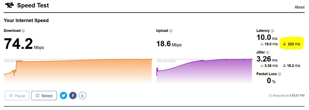 Solved: High Upload Latency? - Community home